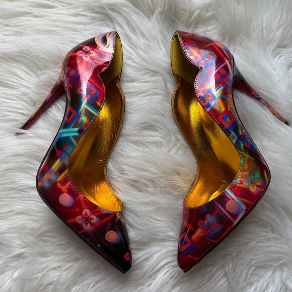 NWT • Christian Louboutin NIB Hot Chick 100 Pointed Toe Pumps Size: 37 - Picture 2 of 7